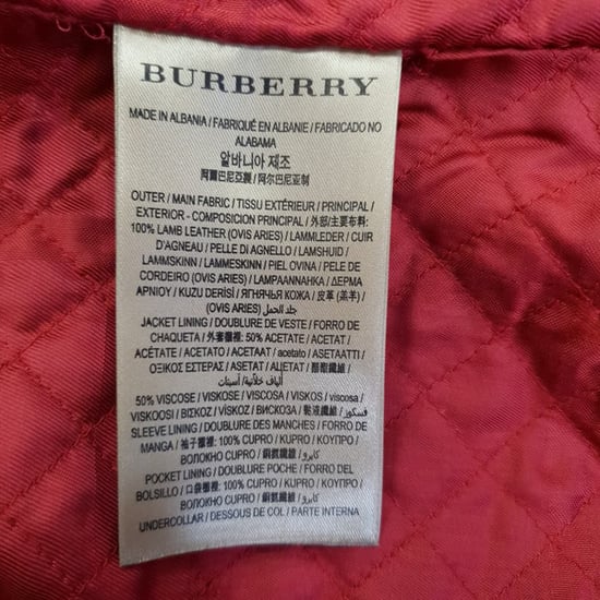 Burberry Gequilted Accent Bikerjack in Zwart Lamsleer - Image 5