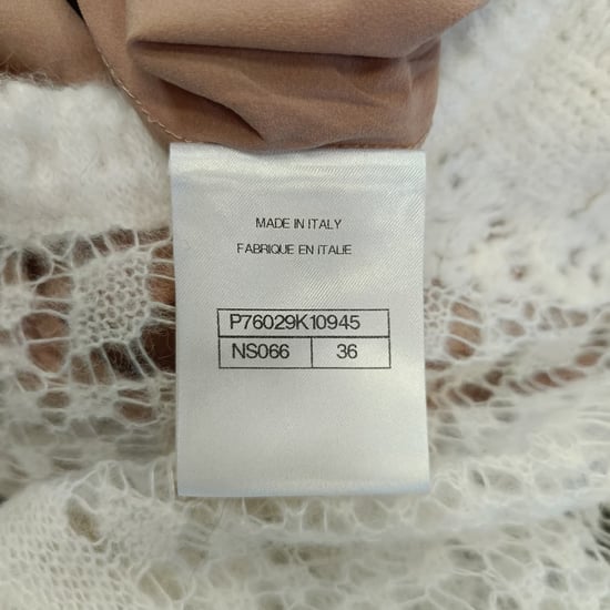 Chanel Bicolor Kant Midi Jurk in Zwarte Wol - Image 5