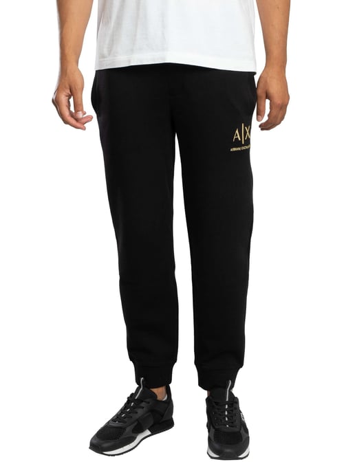 Armani Exchange Logo Joggers, Zwart - Image 1