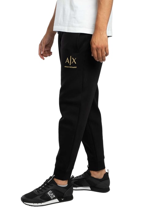 Armani Exchange Logo Joggers, Zwart - Image 2