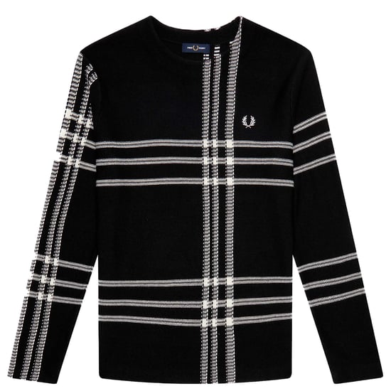 Zwarte Tartan Fred Perry Trui - Image 1