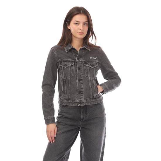 Damesjas Off White Diagonal Regular in Grijs Wit - Image 1
