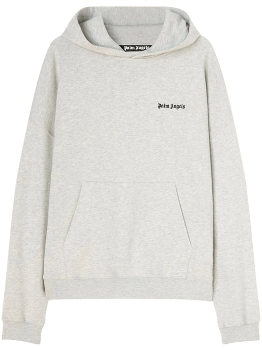 Hoodie met geborduurd logo van Palm Angels in grijs - Image 1