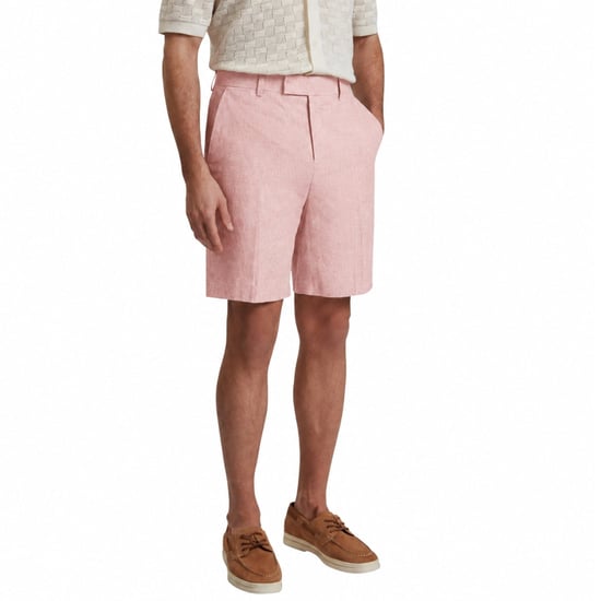 Ted Baker Kenleys Stretch Linen Lichtroze Korte Broek - Image 2