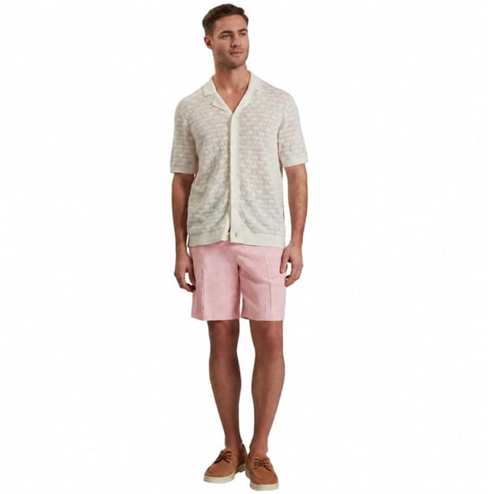 Ted Baker Kenleys Stretch Linen Lichtroze Korte Broek - Image 5