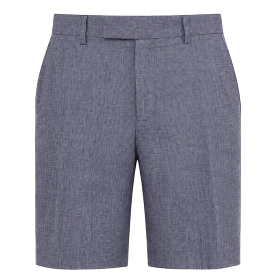Ted Baker Kenleys Stretch Blauwe Linnen Korte Broek - Image 1