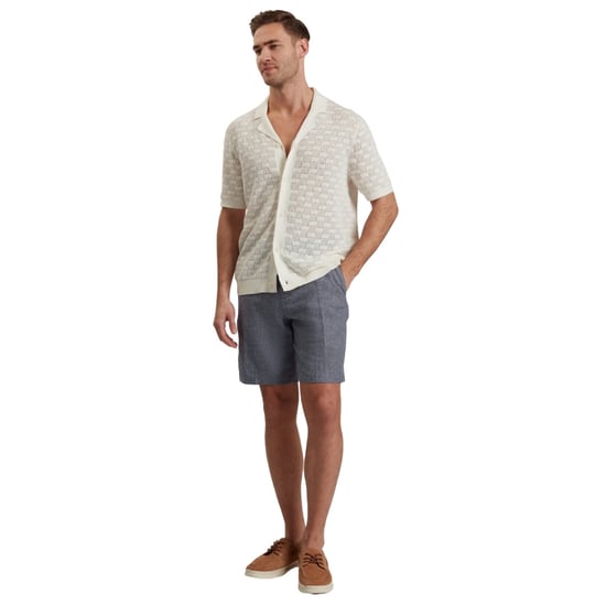 Ted Baker Kenleys Stretch Blauwe Linnen Korte Broek - Image 3