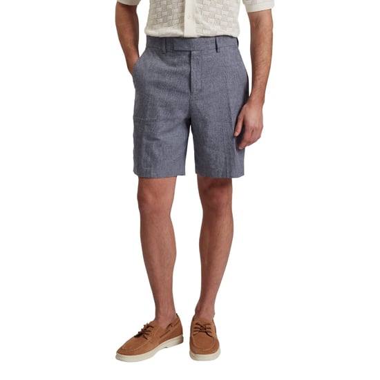 Ted Baker Kenleys Stretch Blauwe Linnen Korte Broek - Image 4