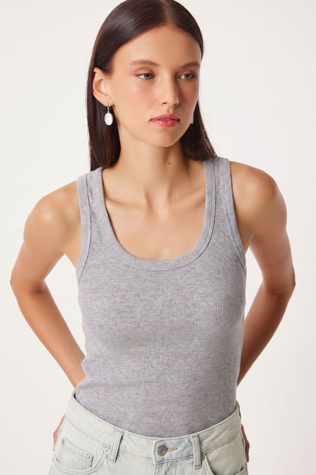 Fitted U-hals Gebreide 2-Pack Tanktop - Image 5