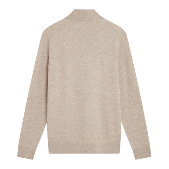 Ted Baker Kurnle T-steek Gebreide Camelkleurige Trui Met Halve Rits - Image 2