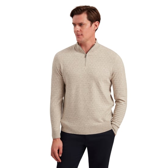 Ted Baker Kurnle T-steek Gebreide Camelkleurige Trui Met Halve Rits - Image 4