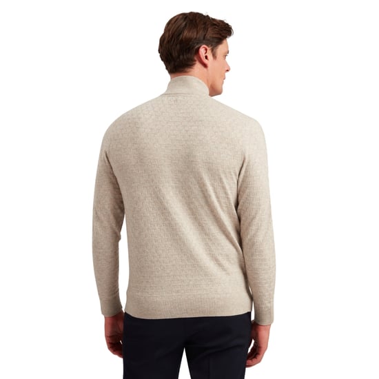 Ted Baker Kurnle T-steek Gebreide Camelkleurige Trui Met Halve Rits - Image 6