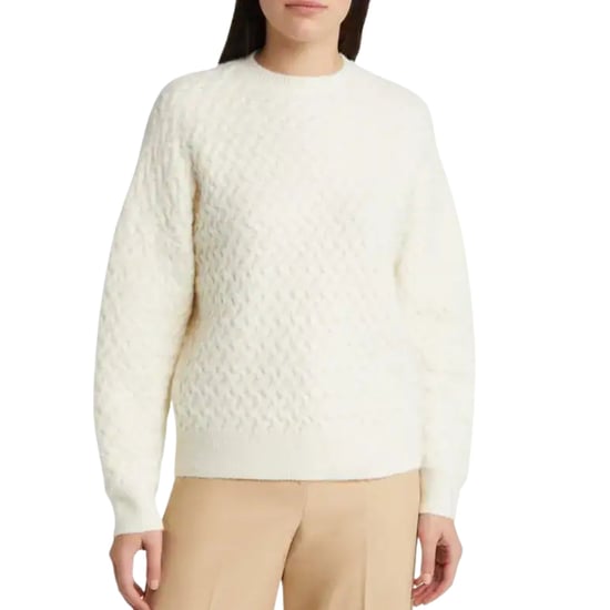 Ted Baker Morlea Horizontale Kabeltrui Met Ronde Hals In Ivoorkleur - Image 2