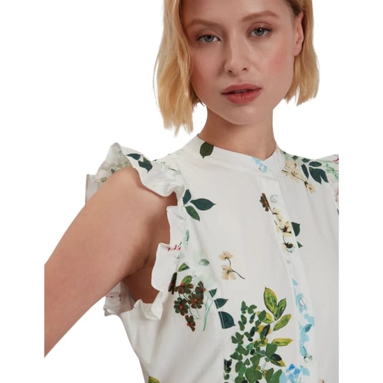 Ted Baker Giolia Katoenen Mouwloze Witte Midi-jurk Met Print - Image 4