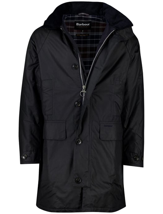 Barbour tussenjas trench coat navy - Image 1