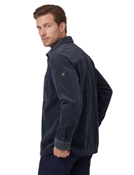 Overshirt Camel Active Donkerblauw katoen corduroy - Image 2