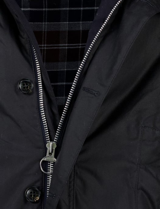 Barbour tussenjas trench coat navy - Image 4