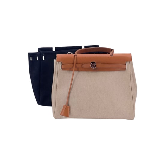 Hermes stoffen handtas Herbag - Image 1