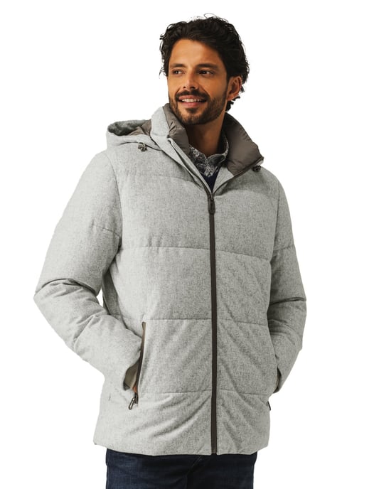 Winterjas State of Art Regular fit gemeleerd wol - Image 1