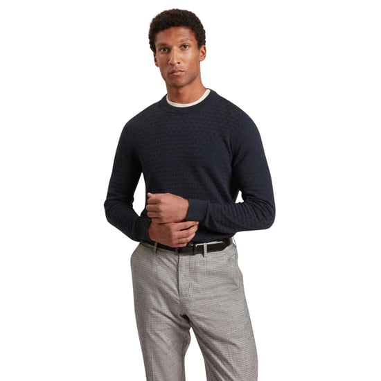 Ted Baker Sainsy T-stitch Marineblauwe Trui Met Ronde Hals - Image 2