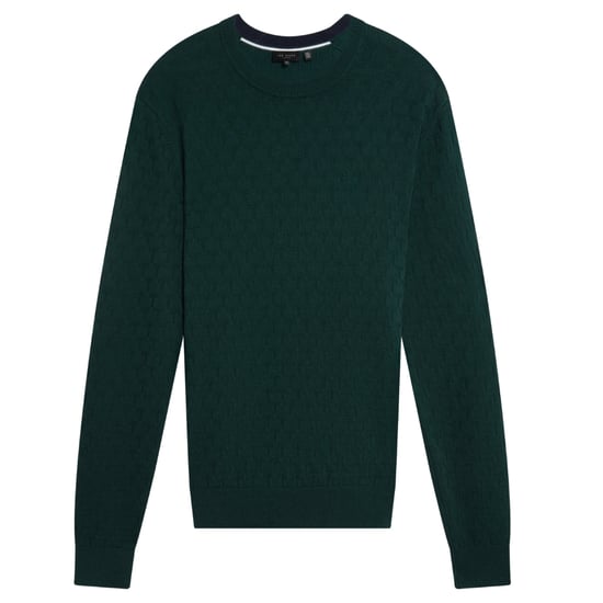 Ted Baker Sainsy T Stitch Donkergroene Trui Met Ronde Hals - Image 1