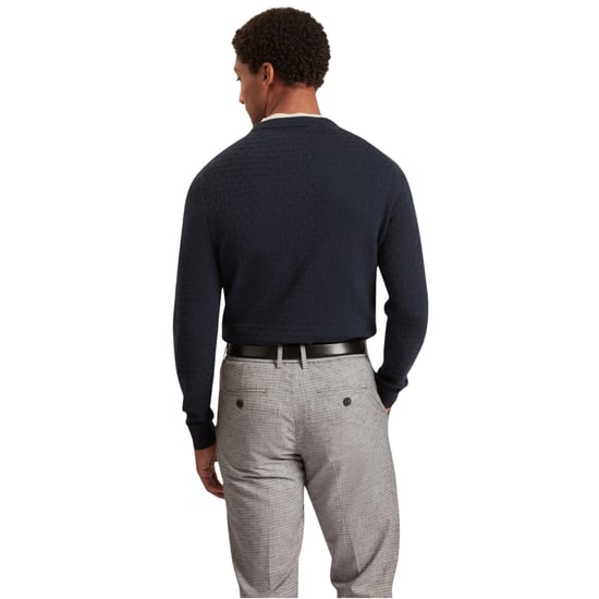 Ted Baker Sainsy T-stitch Marineblauwe Trui Met Ronde Hals - Image 3
