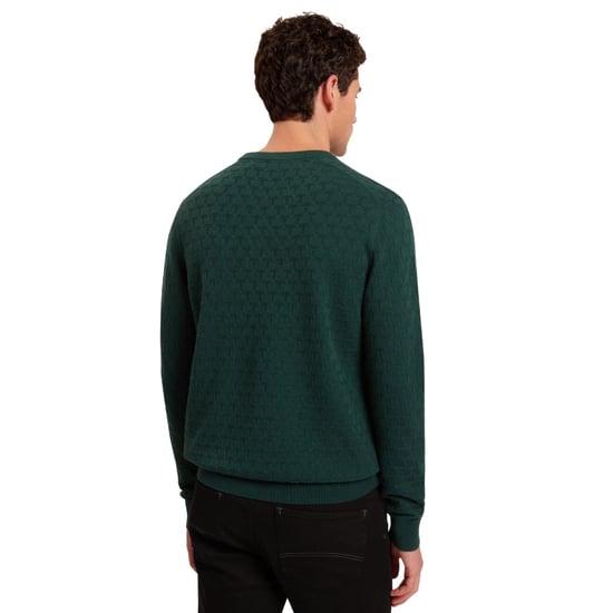 Ted Baker Sainsy T Stitch Donkergroene Trui Met Ronde Hals - Image 3