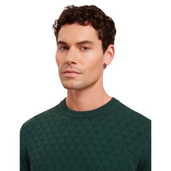 Ted Baker Sainsy T Stitch Donkergroene Trui Met Ronde Hals - Image 4