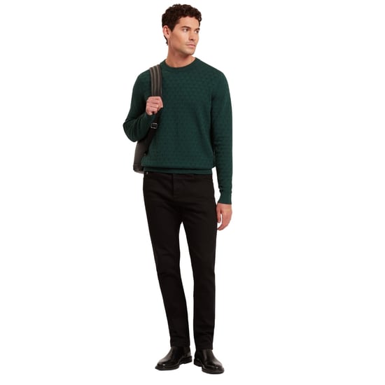Ted Baker Sainsy T Stitch Donkergroene Trui Met Ronde Hals - Image 5
