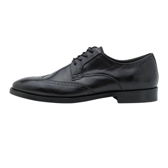 Ted Baker Hackney Wing Toe Brogue Detail Zwarte Schoenen - Image 1