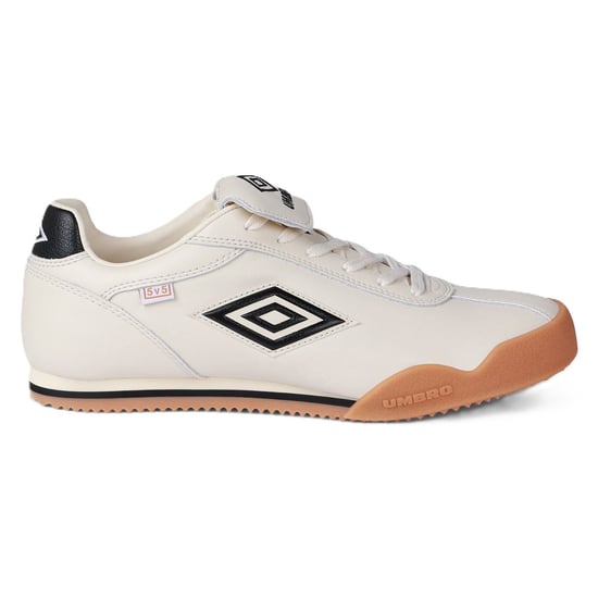 Umbro 5V5 Leren Antiek Wit/Zwart Sneakers - Image 1
