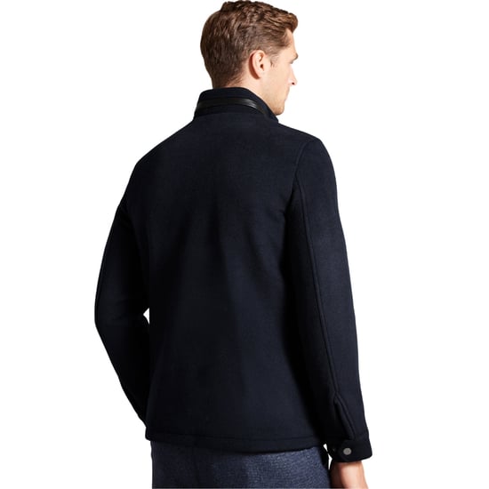 Heren Ted Baker Knowl Funnel Neck Field Jacket in Navy - Image 5