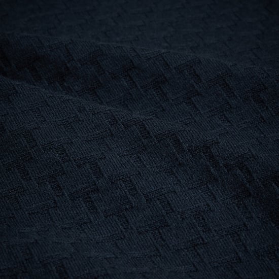 Ted Baker Morar Heren Navy Gebreid Polo Shirt - Image 4