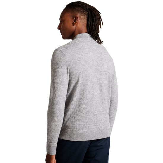 Ted Baker Morar Heren Grijs Gebreid Poloshirt - Image 5