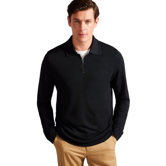 Ted Baker Karpol Heren Zwarte Modal Sweater - Image 3