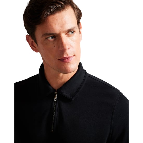 Ted Baker Karpol Heren Zwarte Modal Sweater - Image 4