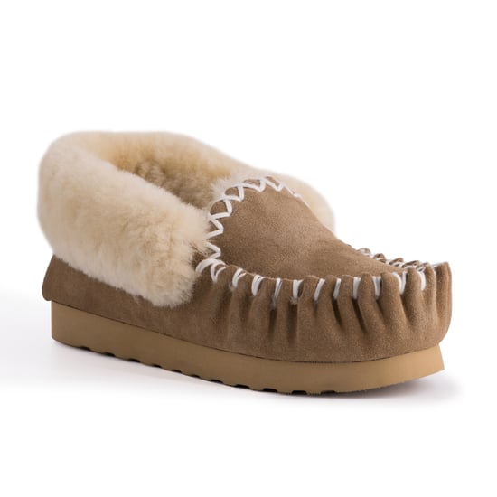 Aus Wooli Australia Hand Stitched Womens Schapenvacht Mocassin - Image 1