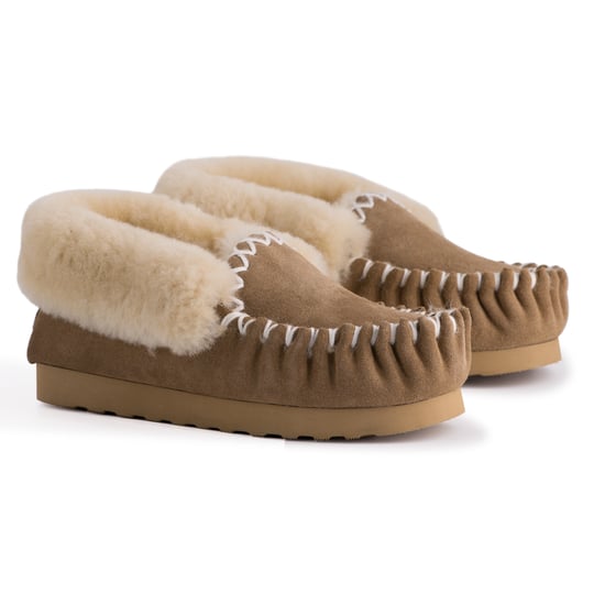 Aus Wooli Australia Hand Stitched Womens Schapenvacht Mocassin - Image 6