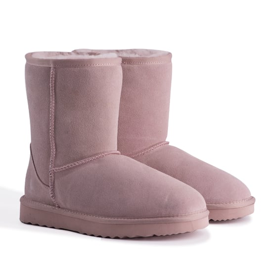 Aus Wooli "Cronulla" Australië Mid Calf Sheepskin Boot, Pale Pink - Image 6