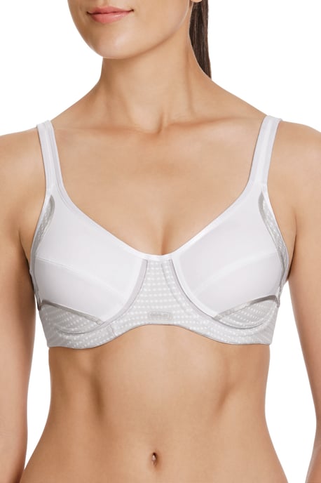 Electrify Mesh Wired Bra - White - Image 1