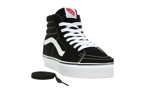 Shop Voor Vans Sk8 Hi Zwarte/Witte Sneakers - Image 6