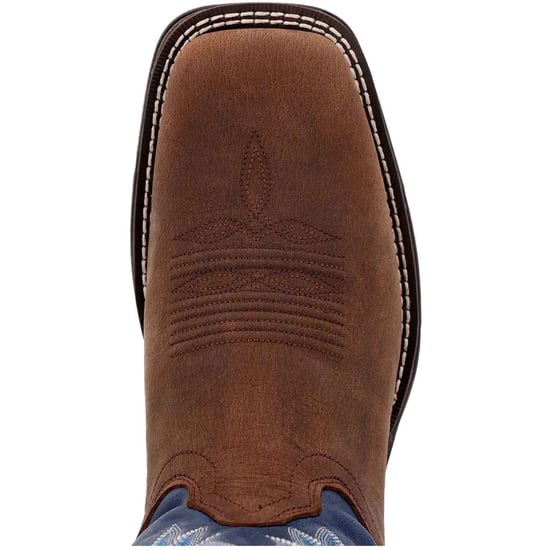 Durango Rebel Leren Heren Zadelbruin/Demin Blauw Boots - Image 5