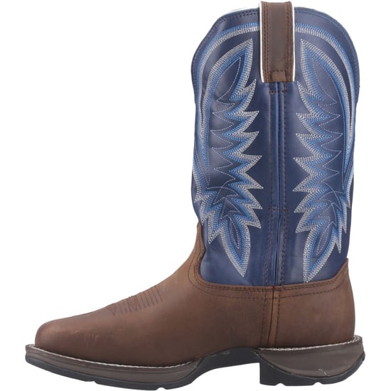 Durango Rebel Leren Heren Zadelbruin/Demin Blauw Boots - Image 6