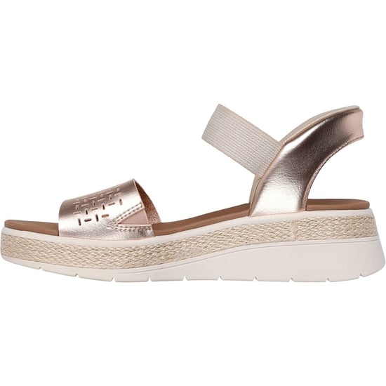 Skechers BOBS Sun Ray Dames Roze Gouden Sandalen - Image 4