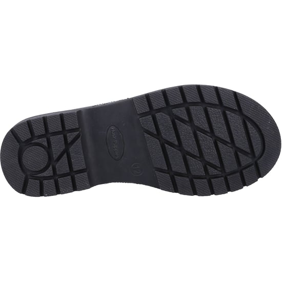 Hush Puppies SALLY SENIOR Leren Meisjes Zwarte Brogues - Image 3