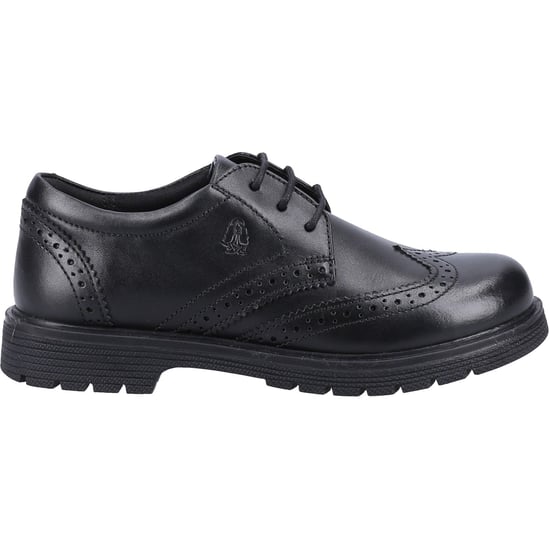 Hush Puppies SALLY SENIOR Leren Meisjes Zwarte Brogues - Image 4