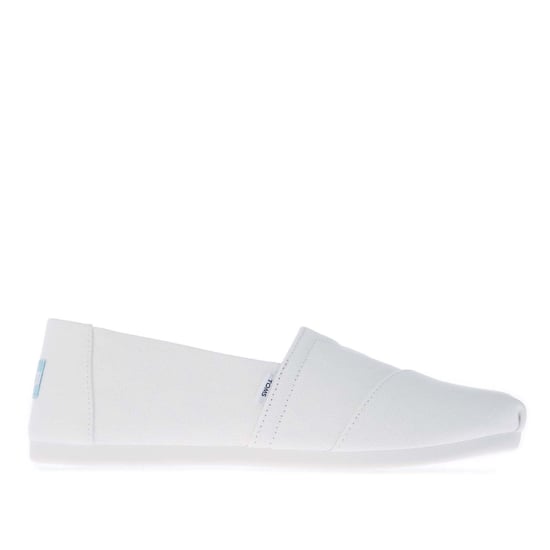 Women's Toms Recycled Cotton Alpargata Espadrille Pumps in White - Image 1