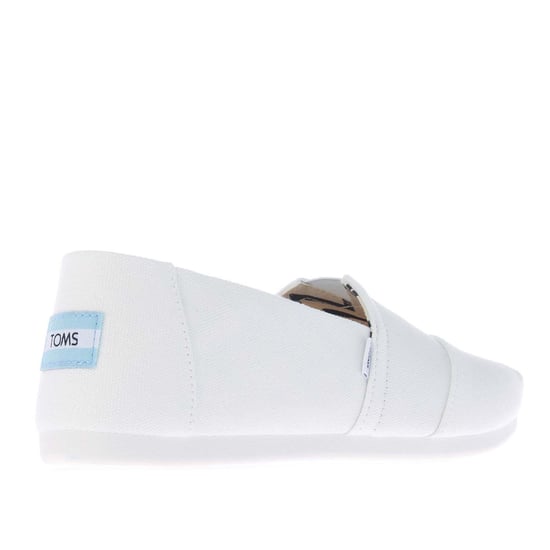 Women's Toms Recycled Cotton Alpargata Espadrille Pumps in White - Image 3