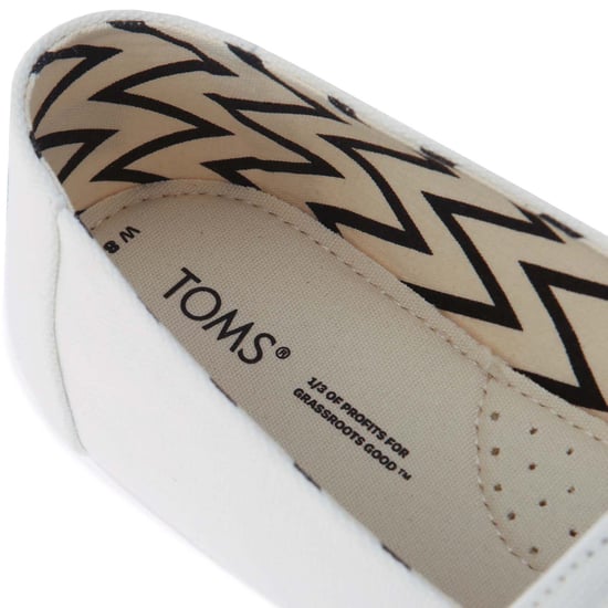 Women's Toms Recycled Cotton Alpargata Espadrille Pumps in White - Image 5