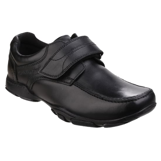 Hush Puppies Freddy 2 Junior Leren Jongens Zwarte Schoenen - Image 1